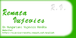 renata vujevics business card